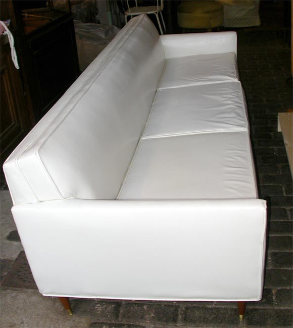 White Vinyl Sofa 3