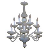 Grand  White French Opaline Chandelier