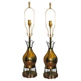 Pair of  40's Pear shaped lamps