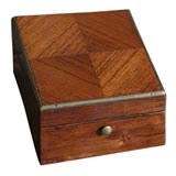 Antique Petite walnut watch box