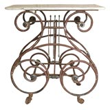 Antique French patisserie table