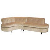 Two Piece 1940's Sectional Sofa