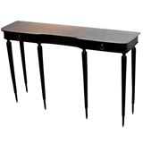 Exceptional narrow wall console by Jean Pascaud
