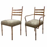 set of 6 pierluigi colli chairs