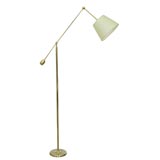 Brass Floor Lamp with Counterpoise