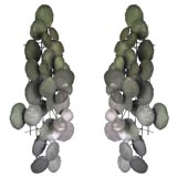 Three Piece Metal Wall Sculptures by Jere
