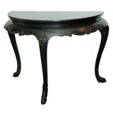 Demi-lune chinoiserie  table