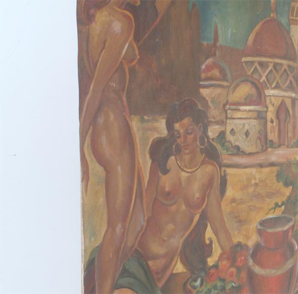 Mid-20th Century Decorative mural For Sale