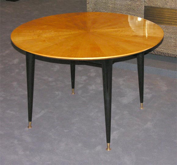 Round Extension Sycamore Dining Table at 1stdibs Round Extension Sycamore Dining Table at 1stdibs