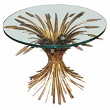 Round Gilt-metal Side Table