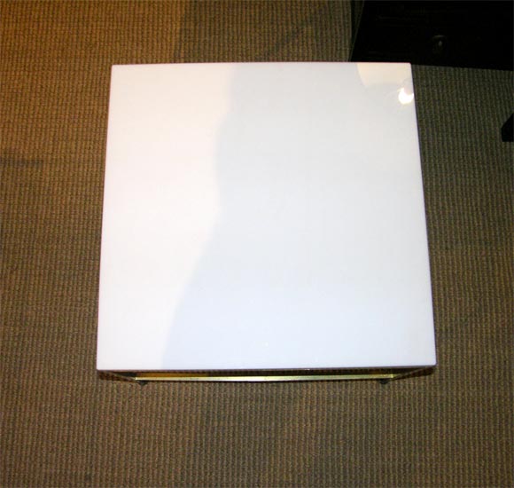 American White Glass Top Occasional Tables by Paul McCobb for Calvin In Excellent Condition For Sale In New York, NY