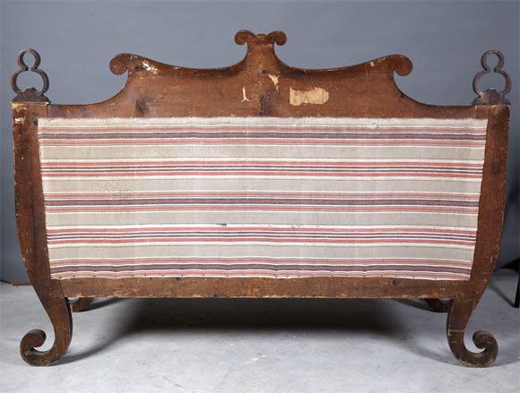 Walnut Austrian Biedermeier Settee