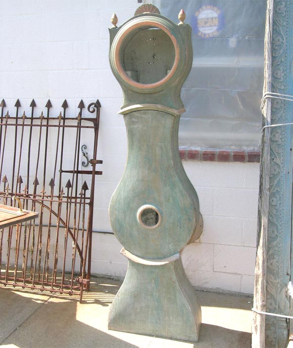 Painted Pine Gustavian Standing Clock