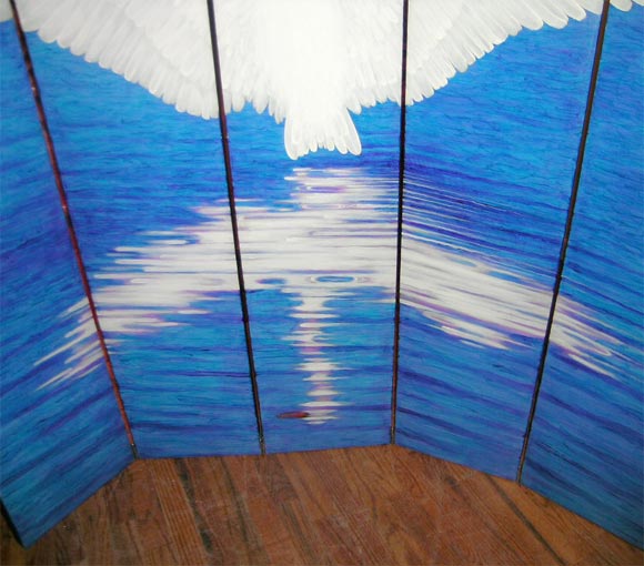 American Swan Screen by Lynn Curlee For Sale