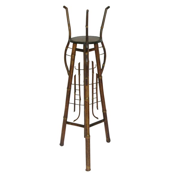 A 19thc Bamboo Plant Stand