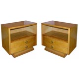 #3260 Pair of Sycamore Side Cabinets