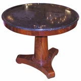 Empire Period Gueridon Table with Marble Top
