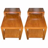 Pair of TH Robsjohn Tiered Side Tables