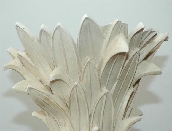Pair Of Plaster Torcheres By Serge Roche