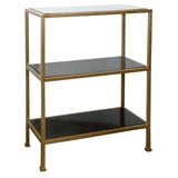Crackled lacquer etagere