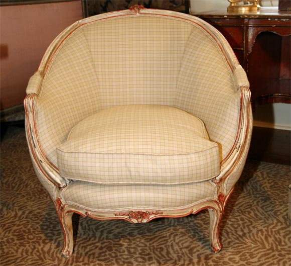 Louis XV Barrel Back Chair For Sale 2