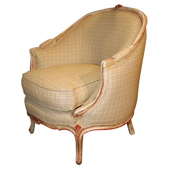 Louis XV Barrel Back Chair For Sale