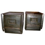 WONDERFUL PAIR OF END CABINETS IN A BEAUTIFUL  LEAFED FINISH