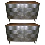 PAIR OF EDMUND SPENCE "WAVE" CABINETS