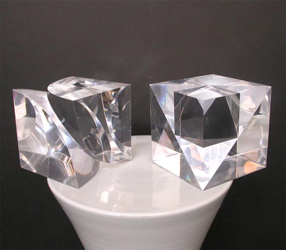 American Sculptural Lucite Cubes