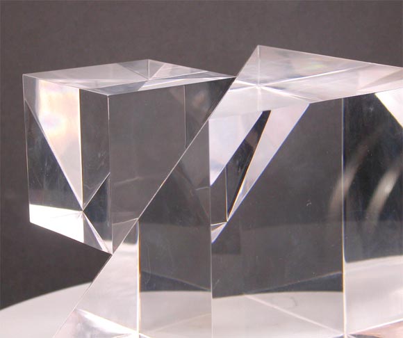 Sculptural Lucite Cubes 2