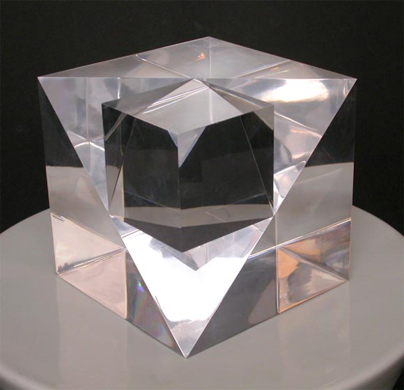 Sculptural Lucite Cubes 3