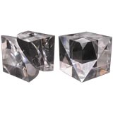 Sculptural Lucite Cubes