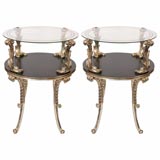 A Pair of "Plume" Side Tables