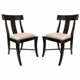 A Set of Eight Klismos Dining Chairs