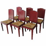 set of 6 chairs by huib hoste