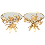 Pair of Mid century tole tables