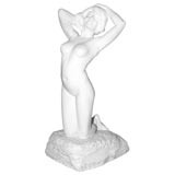 White marble figure