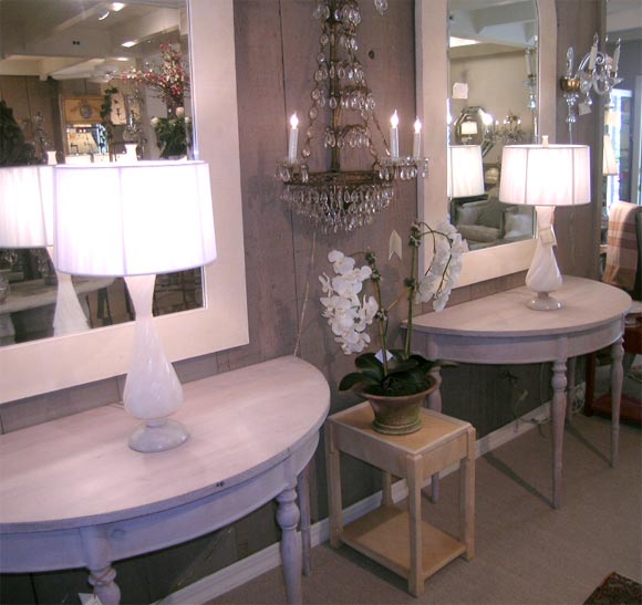 Pair of Swirled Alabaster Lamps