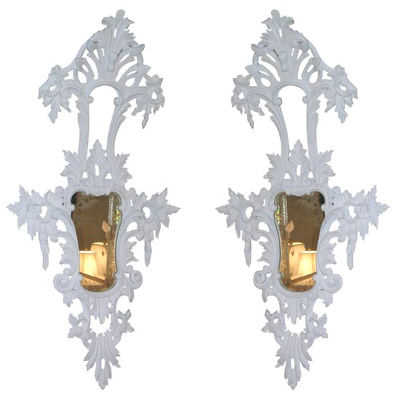 Pair of Italian Painted Mirrors