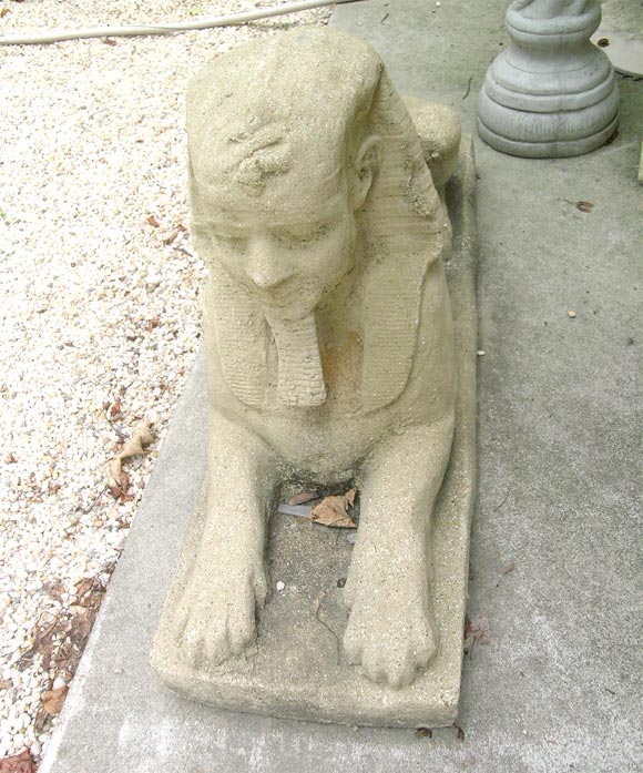sphinx garden statue