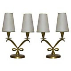 Pair of French Art Deco Table Lamps by Genet et Michon 2