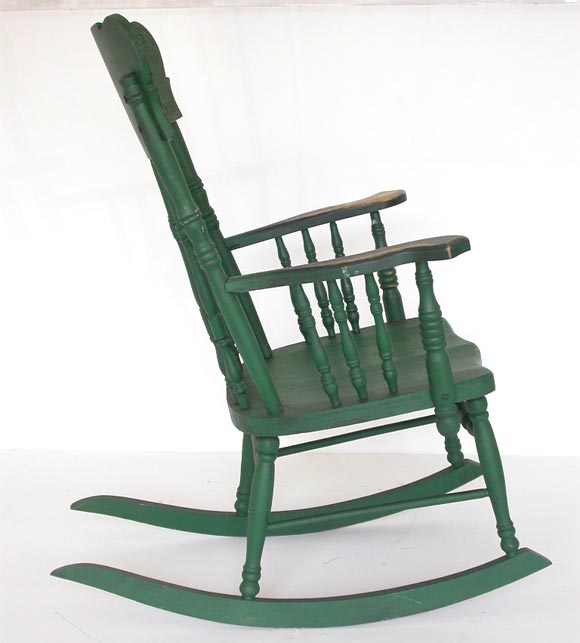 American VICTORIAN ORIGINAL PAINTED ROCKING CHAIR