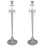 Pair of floor lamps in the manner of Serge Roche