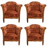 Set of Four Art Deco Chairs