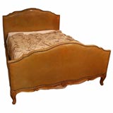 Louis XV Style Leather Bed