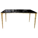 Dore Bronze Coffee Table by Jansen, French 1950s