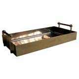 Chromed Bronze Tray by Jacques Adnet, French circa 1935