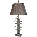 1940's Hollywood Crystal Plume Lamp