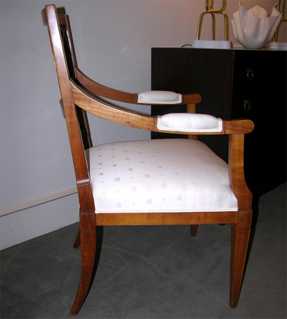 Very important and unique set of ten Biedermeier chairs. For Sale 1