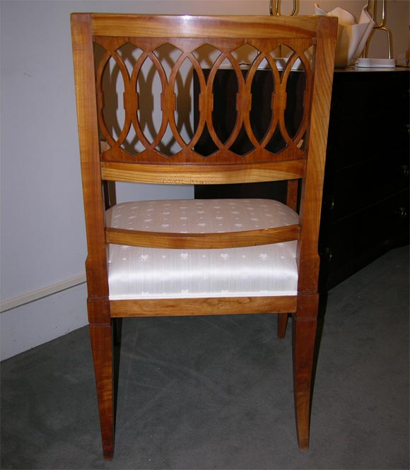 Very important and unique set of ten Biedermeier chairs. For Sale 2